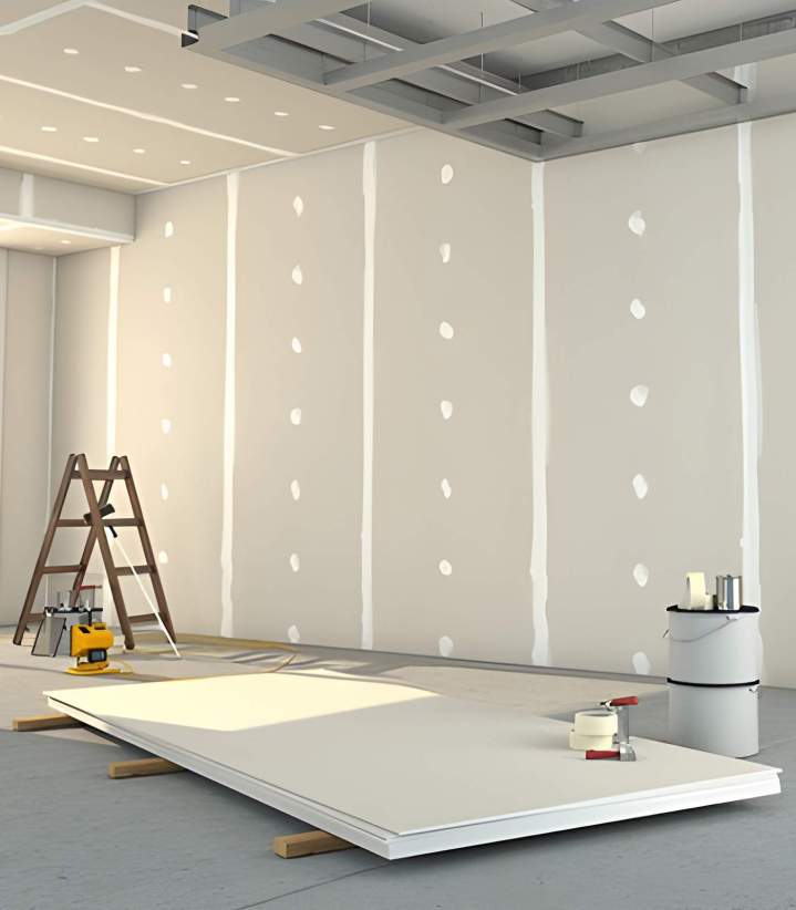 Pose de plaques de plâtre sur murs et plafonds, Montfermeil